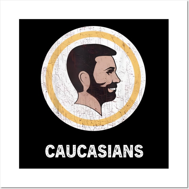 Washington Caucasians Redskins Wall Art by YASSIN DESIGNER